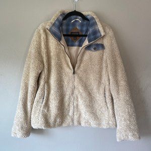 Pendleton Sherpa Fuzzy Full Zip Jacket Sz L